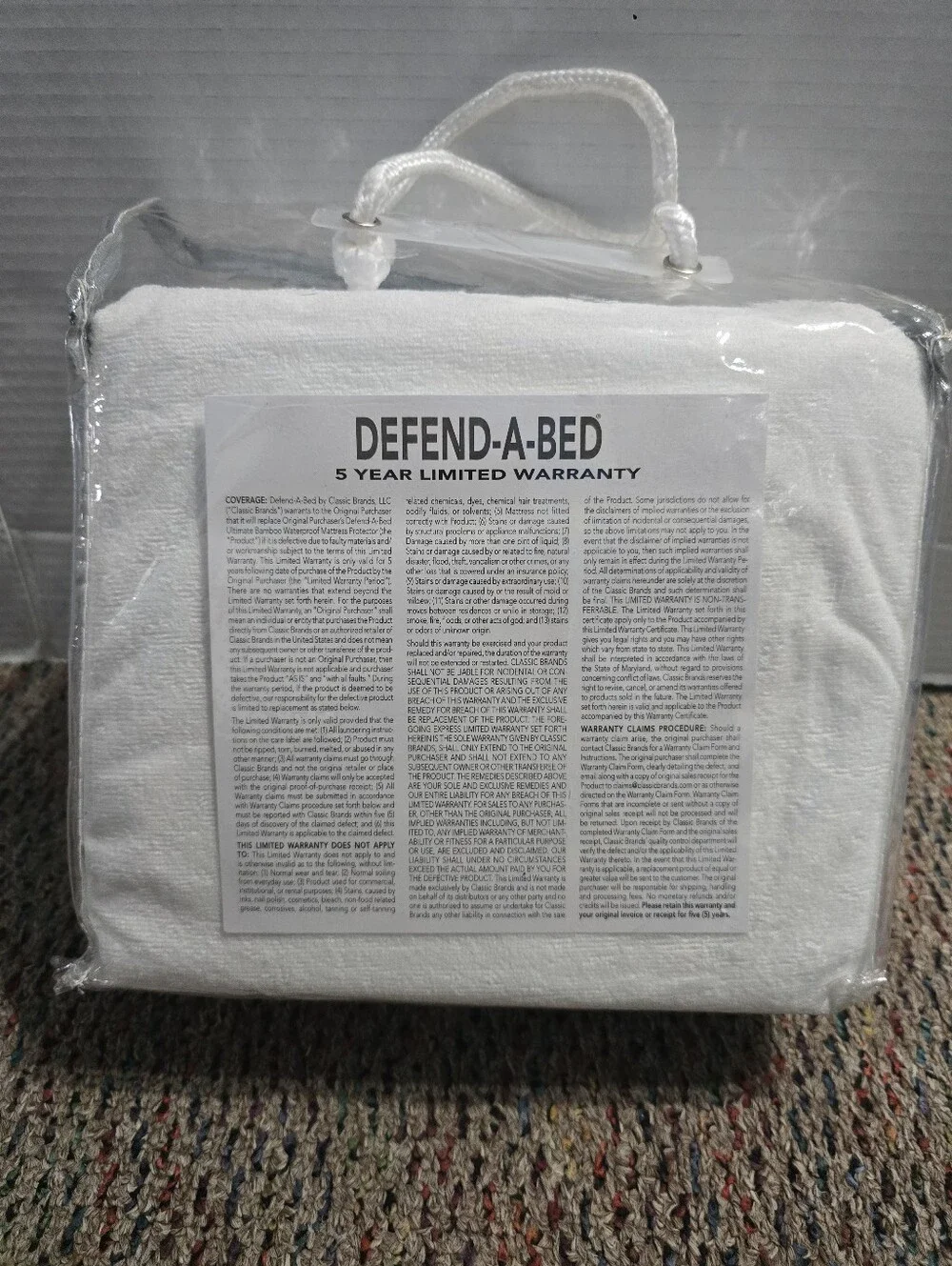 Defend A Bed Queen White 60